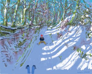 Dipinto su iPad, slittino, Windley Lane, Idridgehay, Belper da Andrew Macara