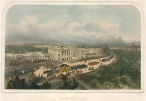 Parata che passa davanti ad Apsley House, Hyde Park Corner, Piccadilly, Londra da Andrew Maclure