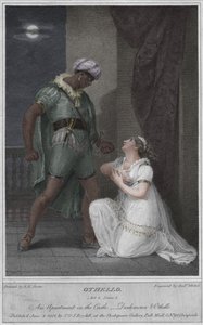 Otello. Atto 4. Scena 2. Un appartamento nel castello. Desdemona e Otello, 1801 da Andrew Michel