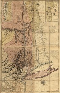 Mappa della Provincia di New York, con parte della Pensilvania e della Nuova Inghilterra, LOC 74692653