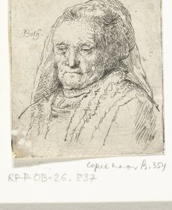 Busto ritratto della madre di Rembrandt