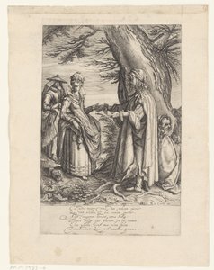 La chiromante da Andries Jacobsz. Stock (possibly)