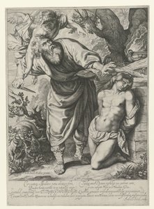 Sacrificio di Isacco da Andries Jacobsz. Stock