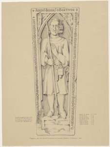 Lapide nella chiesa di Rinsumageest da Andries van Calfsbeek