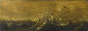 Navi in tempesta da Andries van Eertvelt (attributed to)