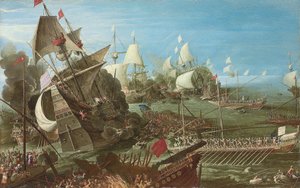 La battaglia di Lepanto, 1622 da Andries van Eertvelt