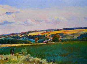 Paesaggio di campi ondulati da Andrii Kutsachenko
