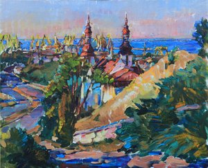 Una vivace città portuale da Andrii Kutsachenko