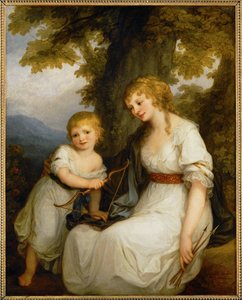 La Baronne de Kruedener et son fils - La baronessa Kruedener e suo figlio ... da Angelica Kauffman