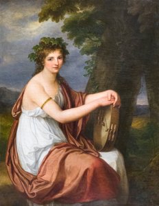 Ritratto di una giovane donna vestita da Baccante da Angelica Kauffman
