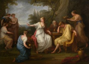 Il dolore di Telemaco, 1783 da Angelica Kauffmann