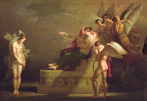 Scena dalla leggenda di Amore e Psiche da Angelica Kauffmann