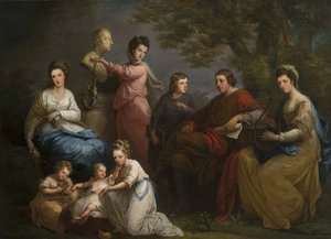 La famiglia del conte di Gower da Angelica Kauffmann