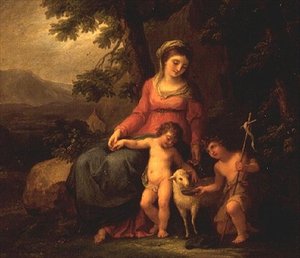 La Vergine Maria con il Bambino Gesù e San Giovanni Battista da Angelica Kauffmann