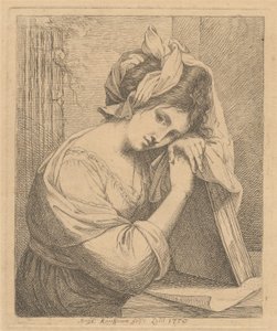 Giovane donna in contemplazione da Angelica Kauffmann