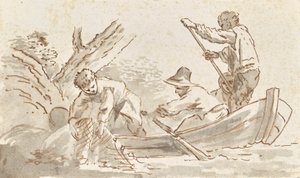 Pescatori che tirano le reti da Angelica Kauffmann