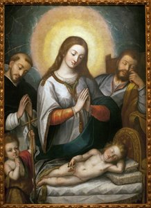 La Sacra Famiglia con San Giovanni Battista e San Domenico da Angelino Medoro
