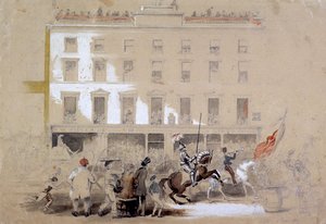 Spettacolo del Lord Mayor, Cornhill, Londra da Angelo Collen Hayter