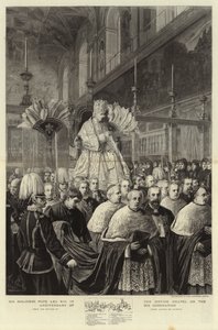 Sua Santità Papa Leone XIII nella Cappella Sistina nell