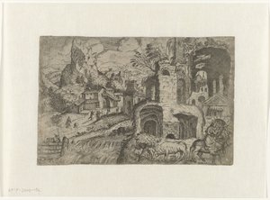 Paesaggio con Fuga in Egitto da Angelo Falconetto (attributed to)