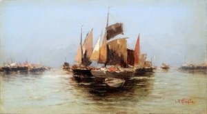 Barche a vela, fine XVII o inizio XVIII secolo