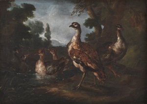 Paesaggio con uccelli da Angelo Maria Crivelli