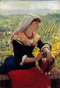 Ritratto di sua moglie in abiti del Monferrato