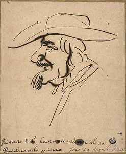 Caricatura del canonico Sorri da Angelo de Rossi