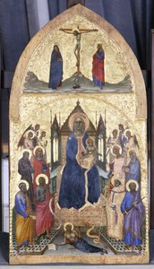 Madonna in trono con Bambino, angeli e santi da Angelo di Puccinelli