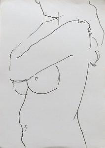 Nudo con braccio piegato