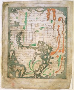 Mappa rettangolare del Mondo, c.1030 da Anglo Saxon