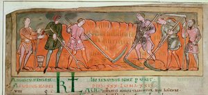 Raccolta, da un Calendario, c.1030 (dettaglio) da Anglo Saxon