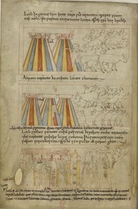 Cotton Claudius B. IV, f.23v Lot e Abramo
