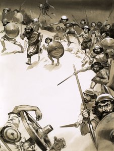 Gli antichi Britanni attaccano i Romani () da Angus McBride