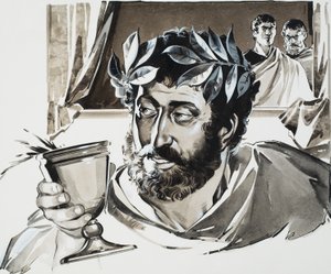 Imperatore Commodo (gouache su carta) da Angus McBride