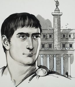 Imperatore Traiano (gouache su carta) da Angus McBride