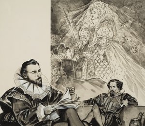 Faerie Queene (guazzo su carta) da Angus McBride