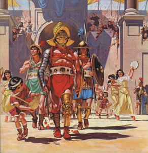 Gladiatore (litografia a colori)