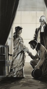 Come si è diffusa la notizia: "Il re è morto" (gouache su carta) da Angus McBride