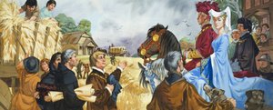 Padrone di casa e inquilino (gouache su carta) da Angus McBride
