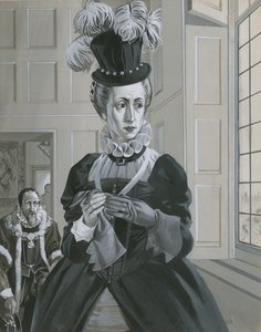 La regina Elisabetta I, alla notizia dell