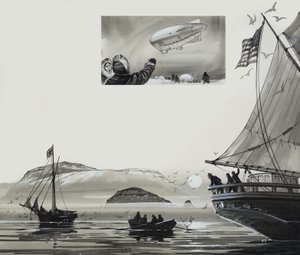 Roald Amundsen (1872-1928) (gouache su carta) da Angus McBride