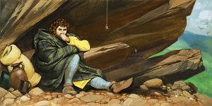 Robert Bruce e il ragno da Angus McBride