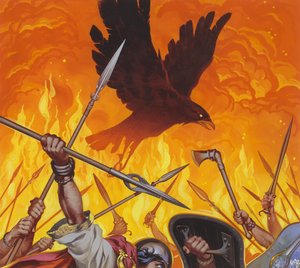 La Morrigan (guazzo su carta)
