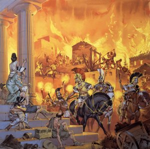 Attacco romano non identificato da Angus McBride