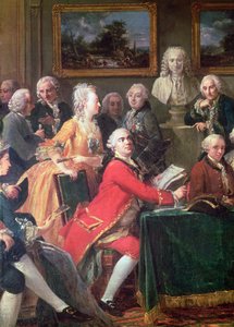 Una serata a casa di Madame Geoffrin (dettaglio)