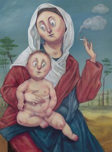 Madonna in Pausa Sigaretta, 2018 da Anita Kunz