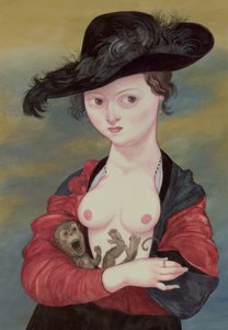 Ritratto di una signora con un titi, 2016 da Anita Kunz