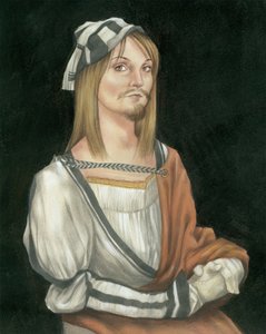 Autoritratto con barba, 2011 da Anita Kunz