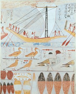Copia di pittura murale da una tomba privata di Kaemankh